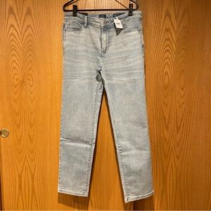 J. Jill Authentic Fit Slim-Leg Ankle Denim Jeans, Horizon Wash, Sz 10